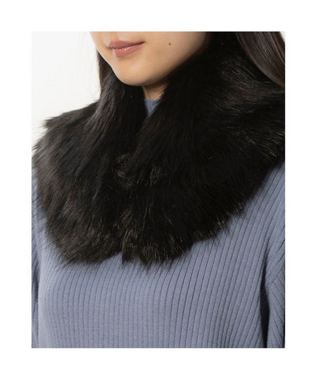 UNBILLION カシュネ cache nez / フェイクファーティペット ブラック