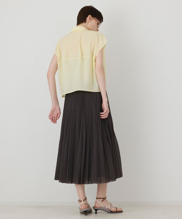 GRACE CONTINENTAL シアードルマントップ イエロー