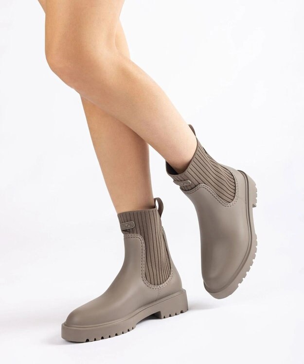 BONTRE 【UNISA/ウニサ】軽量リブニットブーツ/FAYNAR-UA トープ