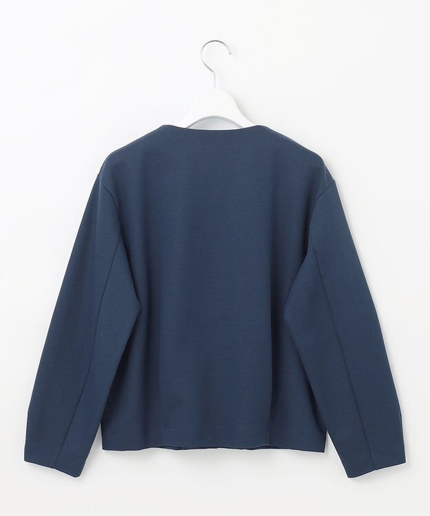 J.PRESS LADIES ミラノリブ カーディガン ダルブルー系