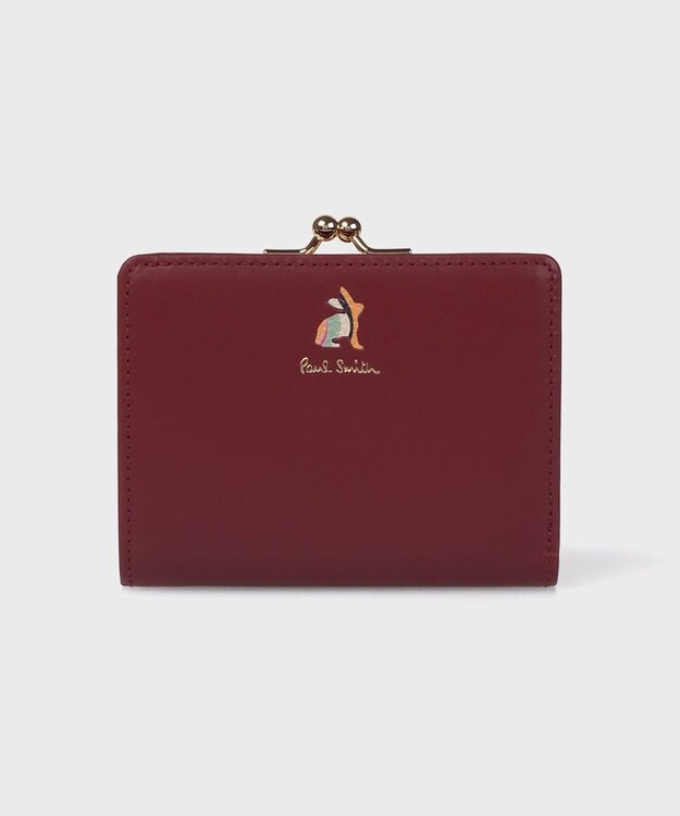 Paul Smith マーケトリースワールラビット がま口2つ折り財布 バーガンディー