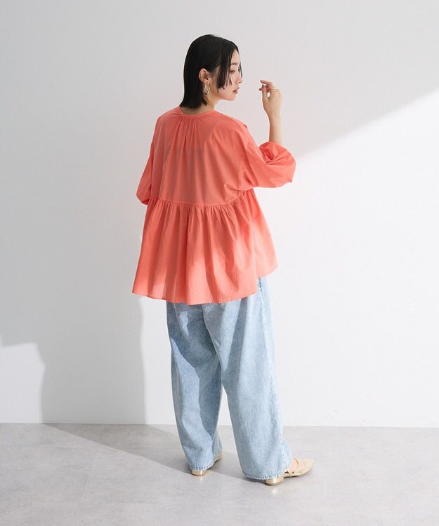 Green Parks ピンタックブラウス White