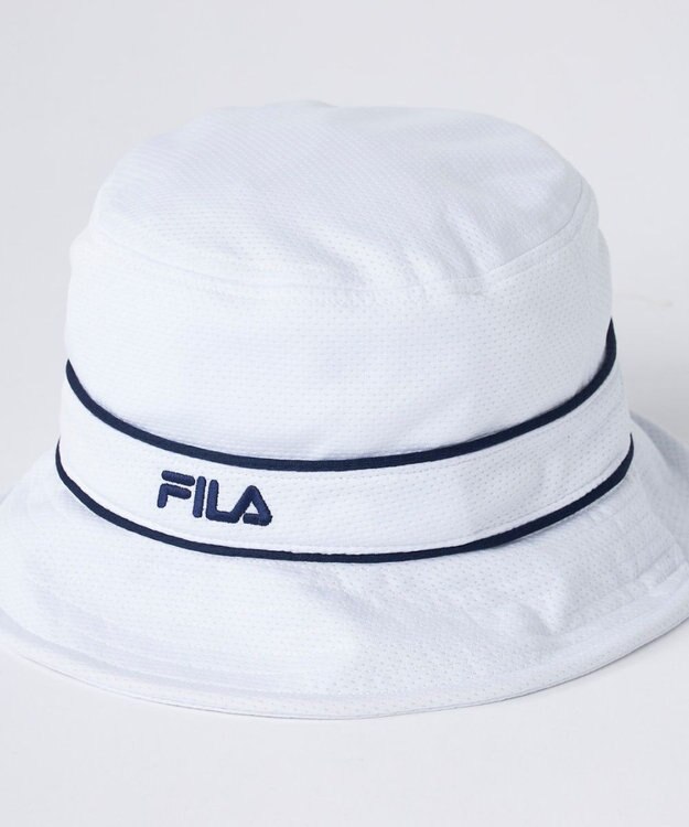 FILA GOLF／marie claire 【FILA GOLF】保冷剤ポケット付きハット ホワイト