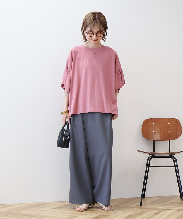 AMERICAN HOLIC バックフリル半袖プルオーバー Pink