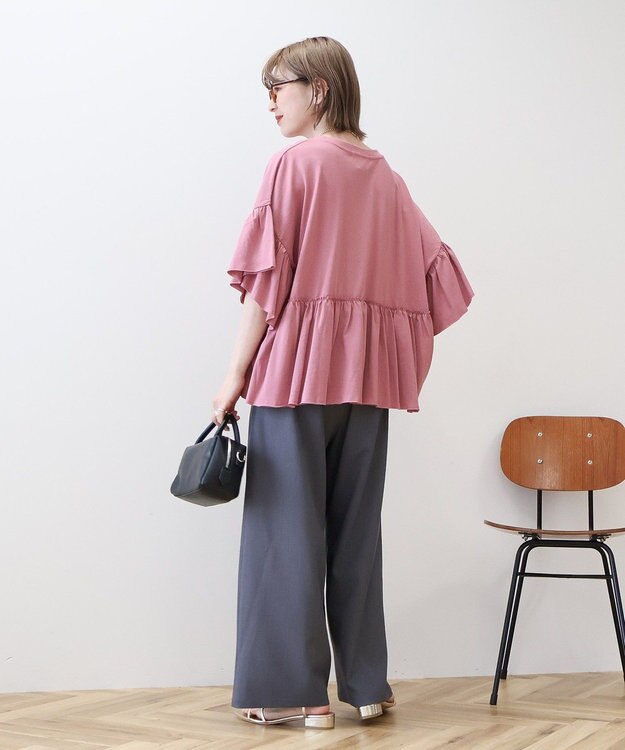 AMERICAN HOLIC バックフリル半袖プルオーバー Pink