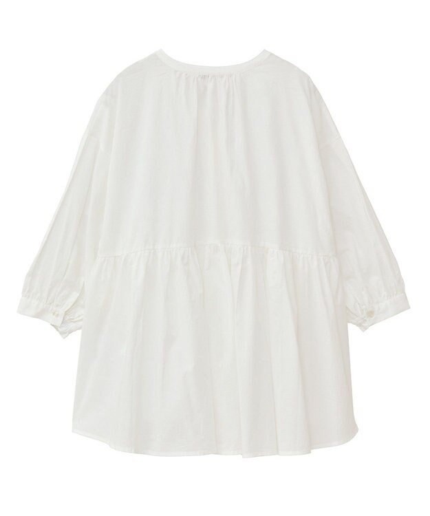 Green Parks ピンタックブラウス White