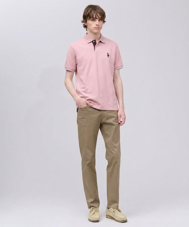 J.PRESS MEN 新デザイン【BULLDOG BOY / 8色展開】カノコレジメン ポロシャツ ローズ系