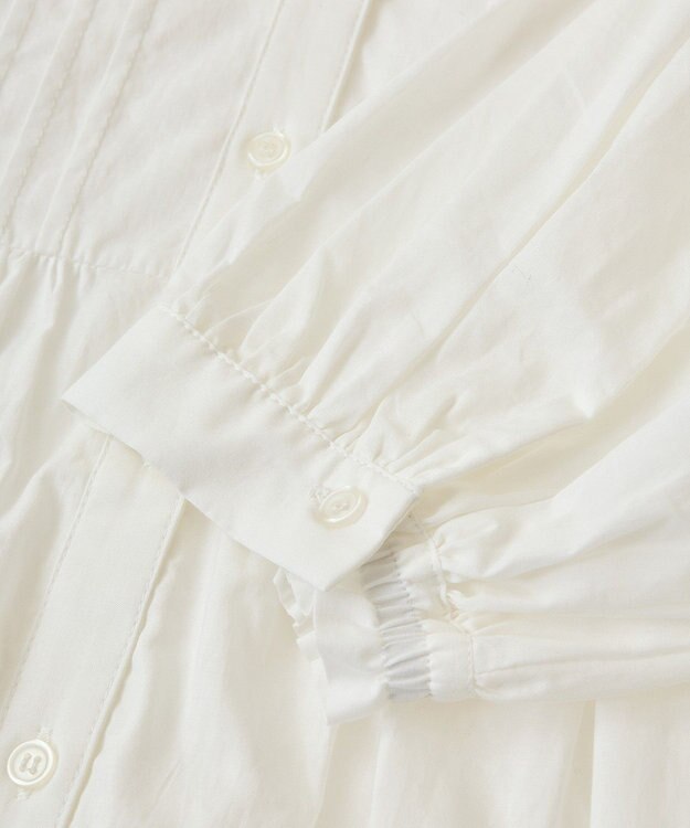 Green Parks ピンタックブラウス White