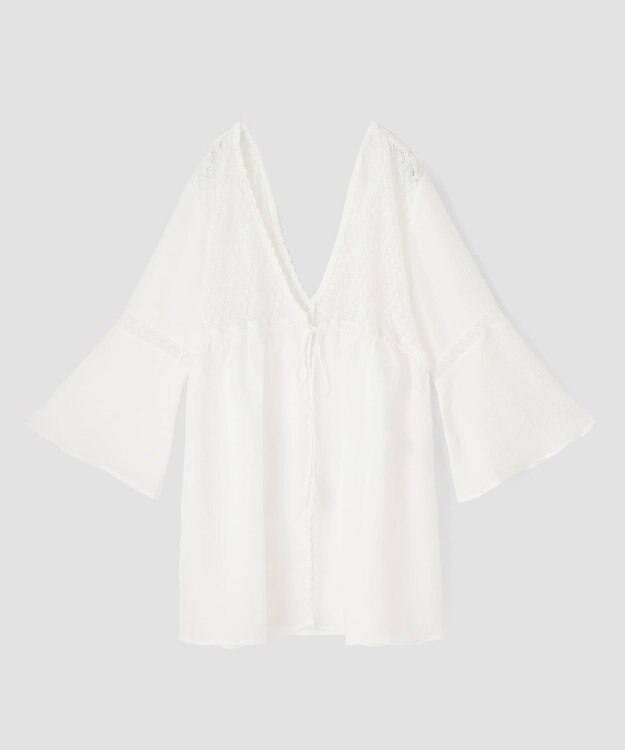 San-ai Resort（三愛水着楽園） レース羽織り　F　【San-ai Resort（サンアイリゾート）】 ホワイト