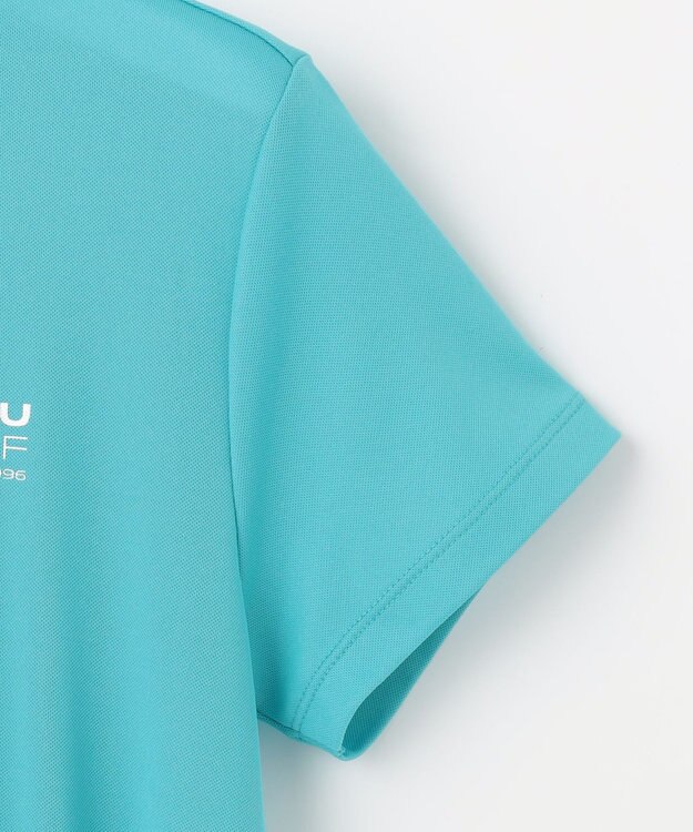 23区GOLF 【WOMEN】【接触冷感・UVケア・吸水速乾】アイス柄 切替ワンピース サックスブルー系