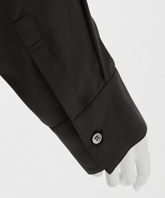 23区 L 【エステータ】シルクサテン シャツ ブラック系