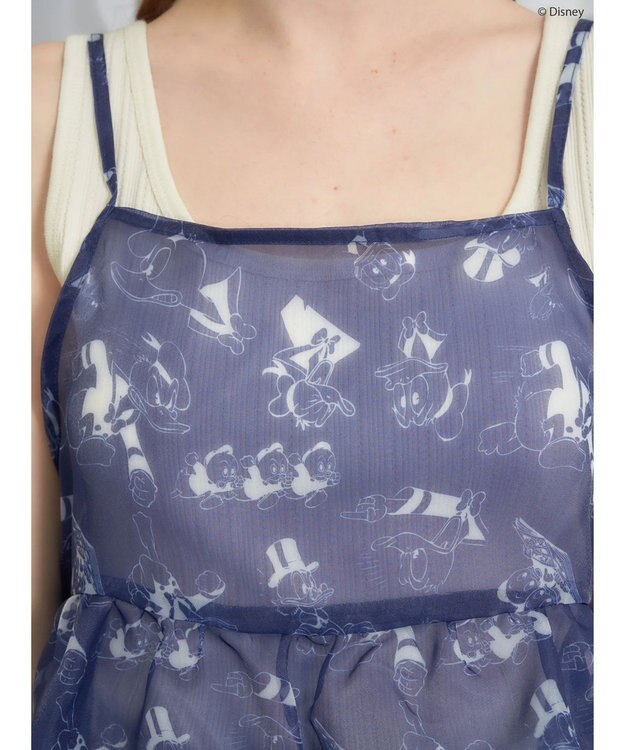 AMERICAN HOLIC 総柄シアーキャミワンピース／Ｄｉｓｎｅｙ Navy