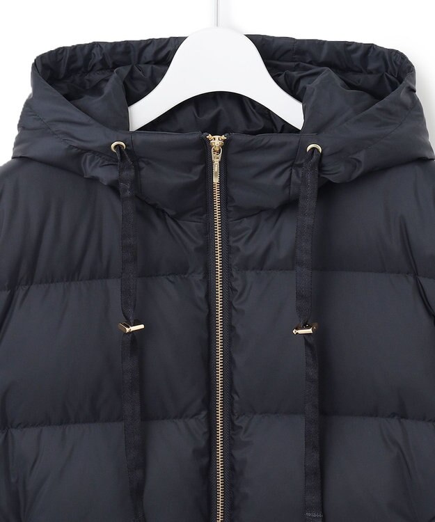 23区 L 【洗える】シレータフタ コンパクト ダウンコート ネイビー系