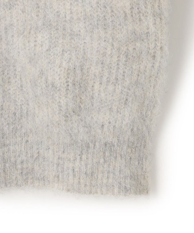 UNFILO アルパカシャギー ロングニット グレー