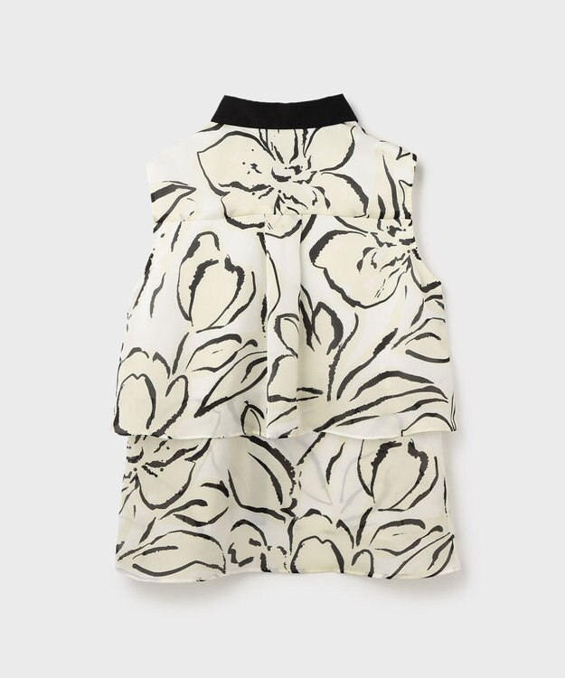 GRACE CONTINENTAL プリントレイヤードノースリーブ キナリ