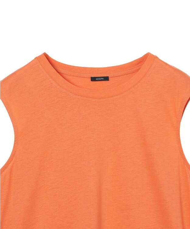 JOSEPH 【洗える】コットンシルク　ジャージータンクトップ Sun down