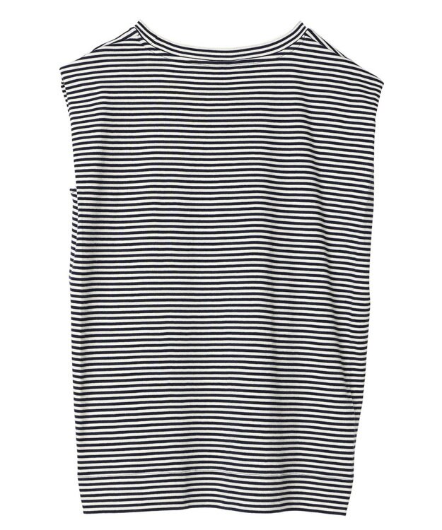 AMERICAN HOLIC ショルダータックノースリーブプルオーバー Border Navy