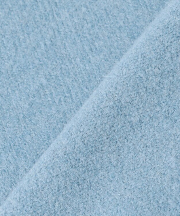 UNFILO 【前後着用 可能】ふわふわニット 2WAY パールボタンカーディガン サックス