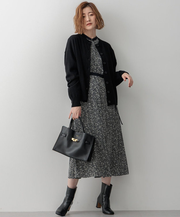 吸水速乾/UVケア/防シワ性】シャドージオメトリックプリント