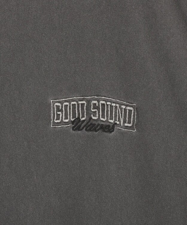 earth music&ecology 異素材ドッキンググラフィックTシャツ Charcoal Gray