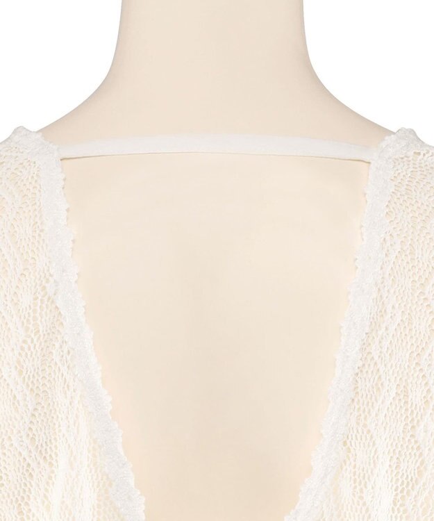 San-ai Resort（三愛水着楽園） レース羽織り　F　【San-ai Resort（サンアイリゾート）】 ホワイト