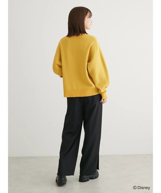 Green Parks Ｄｉｓｎｅｙ／ジャガードニットプルオーバー Yellow
