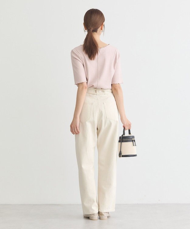 earth music&ecology ビットベルト Ivory