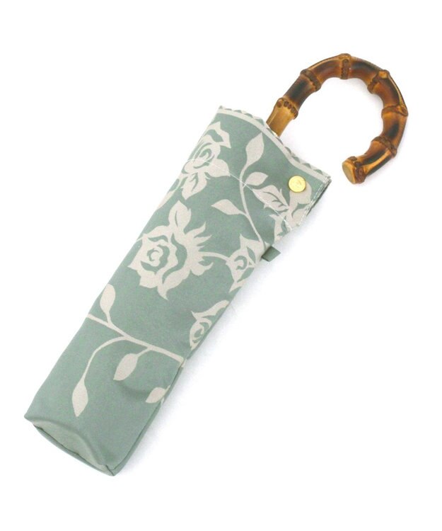 槇田商店 Kirie バラ セイジグリーン 折りたたみ傘 セージ