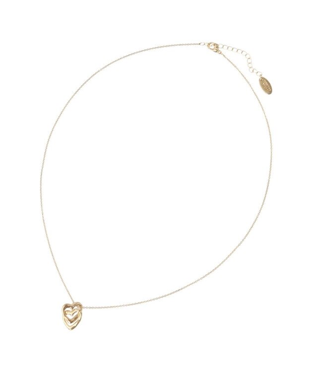 AMERICAN HOLIC ダブルハートネックレス Gold