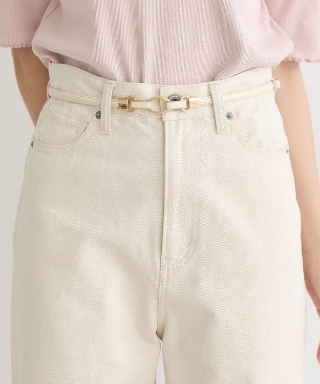 earth music&ecology ビットベルト Ivory