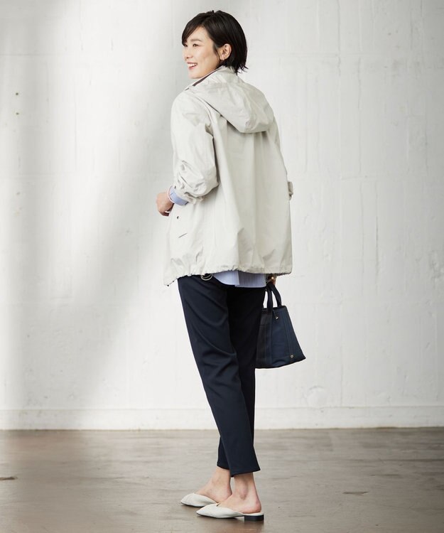 J.PRESS LADIES 【洗える・撥水】マイクロタフタ ブルゾン ライトグレー系