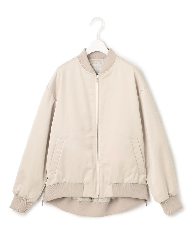 洗える】 マットサテン MA-1ブルゾン / ICB | ファッション通販