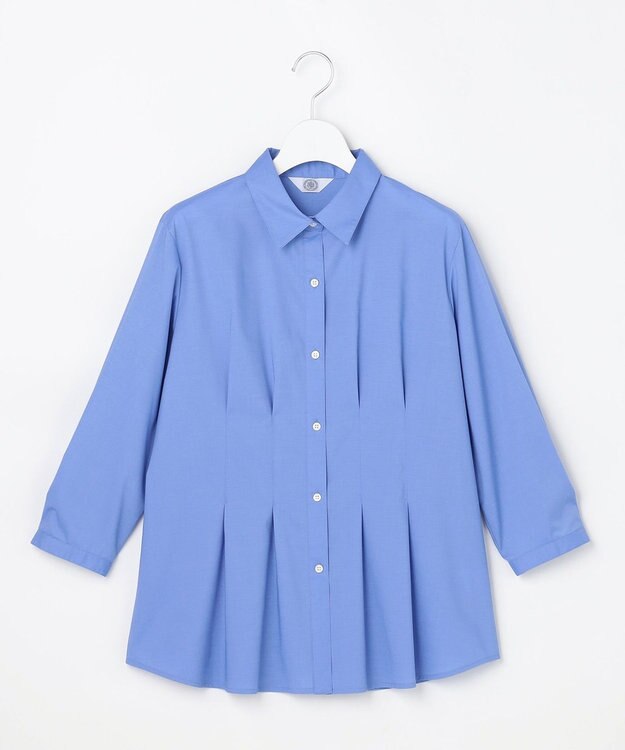 J.PRESS LADIES L 【WEB限定カラーあり】SOFT TC ストレッチ シャツ ブラウス 【WEB限定】ブルー系