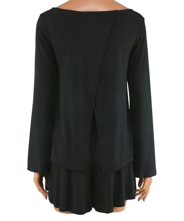 San-ai Resort（三愛水着楽園） 【SALE】水陸両用　トップス・ショートパンツセット　9M・11L　【San-ai Resort（サンアイリゾート）】 ブラック