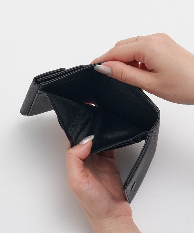 russet シンプルプラスミニウォレット(SO-442) Black