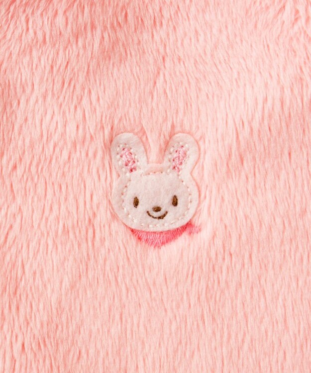 MIKI HOUSE HOT BISCUITS 【ミキハウス】【70-90cm】 マイクロファー マント ピンク