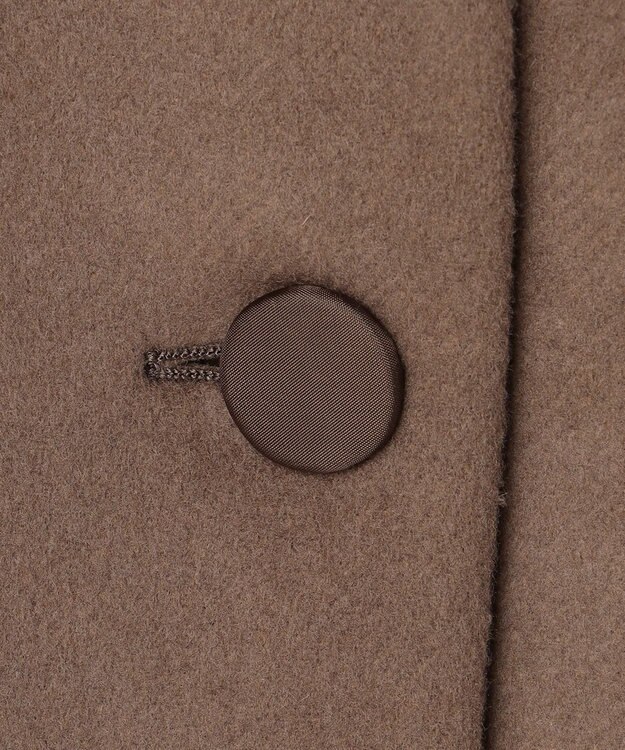 ICB 【WEB＆一部店舗限定】WooloopShortBeaver ショールカラーコート ディープモカ