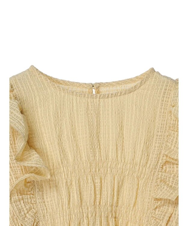 Green Parks ・ＥＬＥＮＣＡＲＥ　ＤＵＥ　シャドーチェックブラウス Yellow