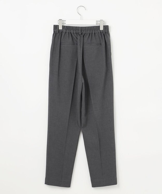 Feroux 【洗える】美シルエットカラーテーパード パンツ グレー系