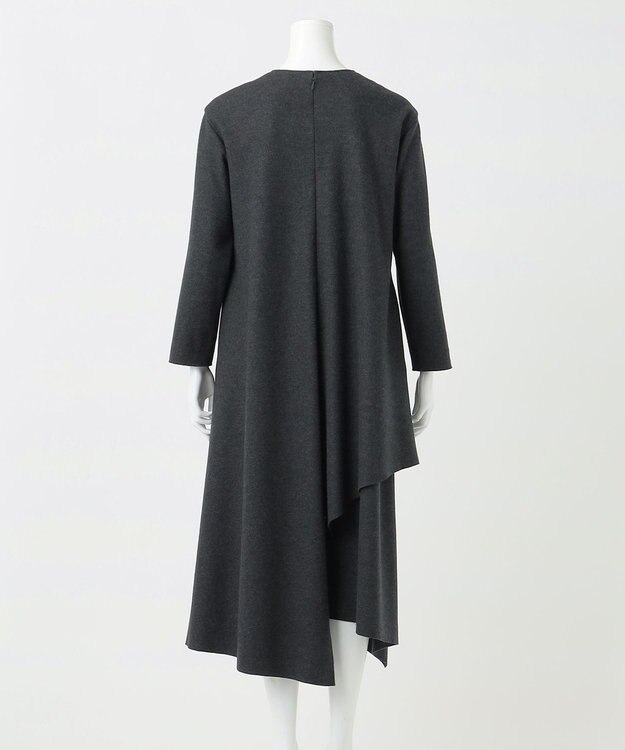 23区 S 【髙橋リタさんコラボ】ファインウールジャージー イレヘム ワンピース グレー系