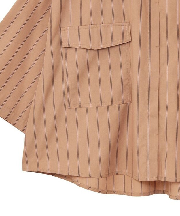 Green Parks ５分袖ショートシャツ Brown