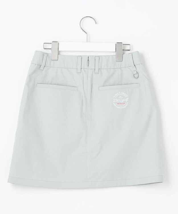 23区GOLF 【WOMEN】【ストレッチ性】チノヘムレイヤースカート 普段のコーデに華やかさをプラス ライトグレー系