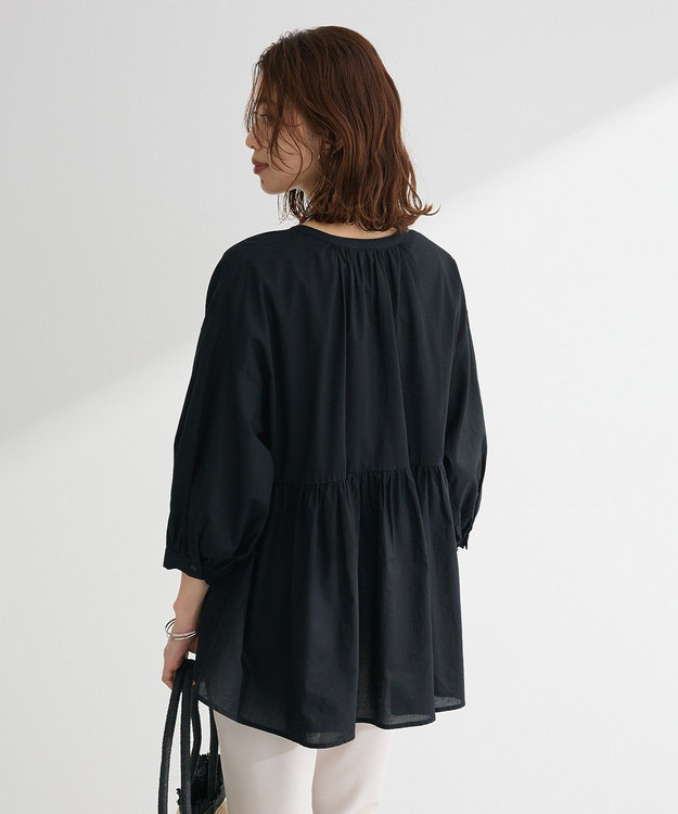 Green Parks ピンタックブラウス White