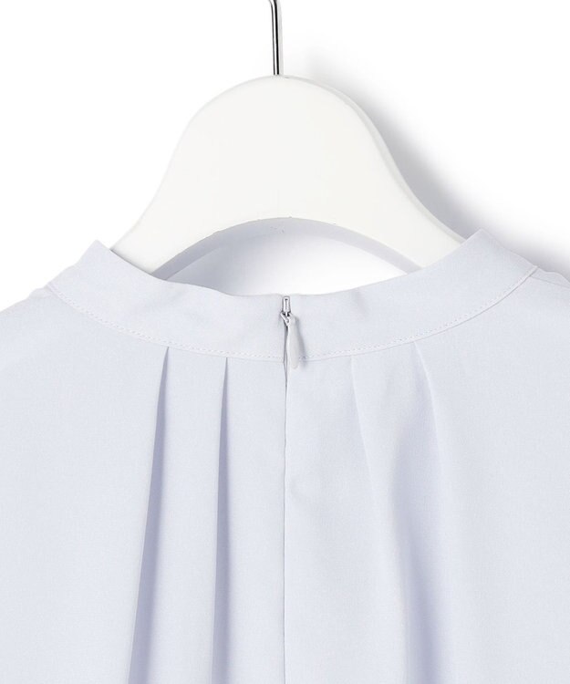 23区 【先行予約】バックサテンアムンゼン フロントタックブラウス スカイブルー系