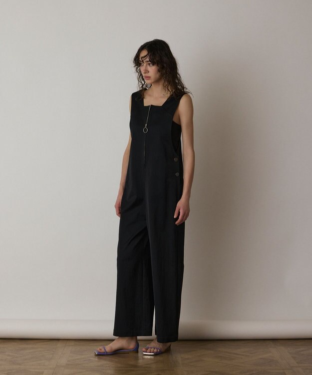 GRACE CONTINENTAL センタージップサロペット ブラック