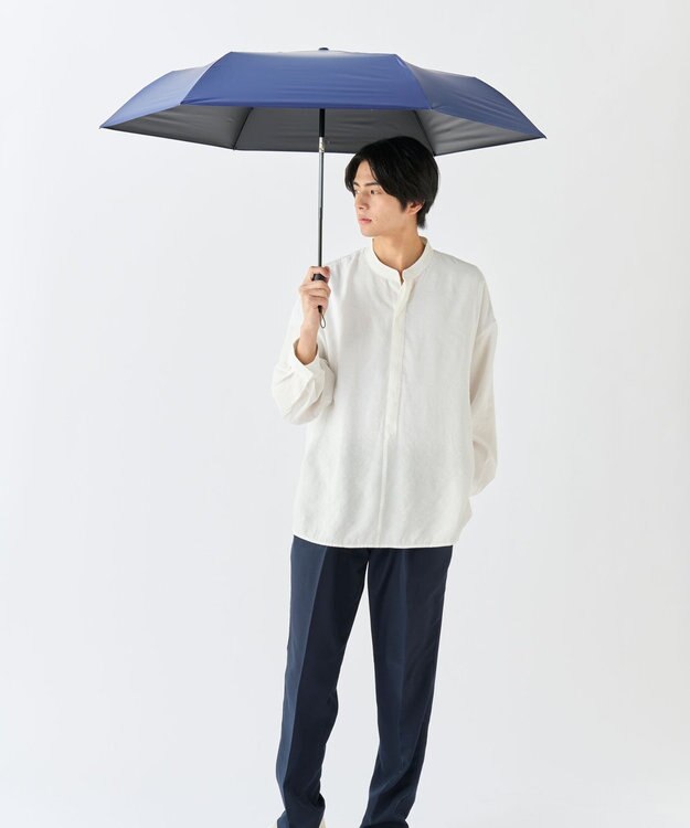 MOONBAT 【遮光100％/超軽量/自動開閉】マジで軽い傘 晴雨兼用 折りたたみ日傘 58cm マジカルテックプロテクション ディープブルー