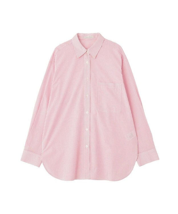 Green Parks ＵＶカットシャツ Stripe Pink