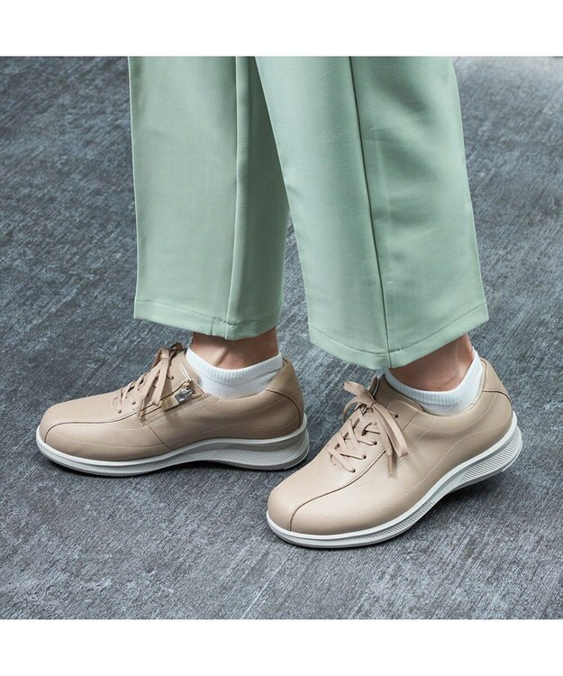 ASICS WALKING ペダラ スポーツ レディース 4E グレーベージュ