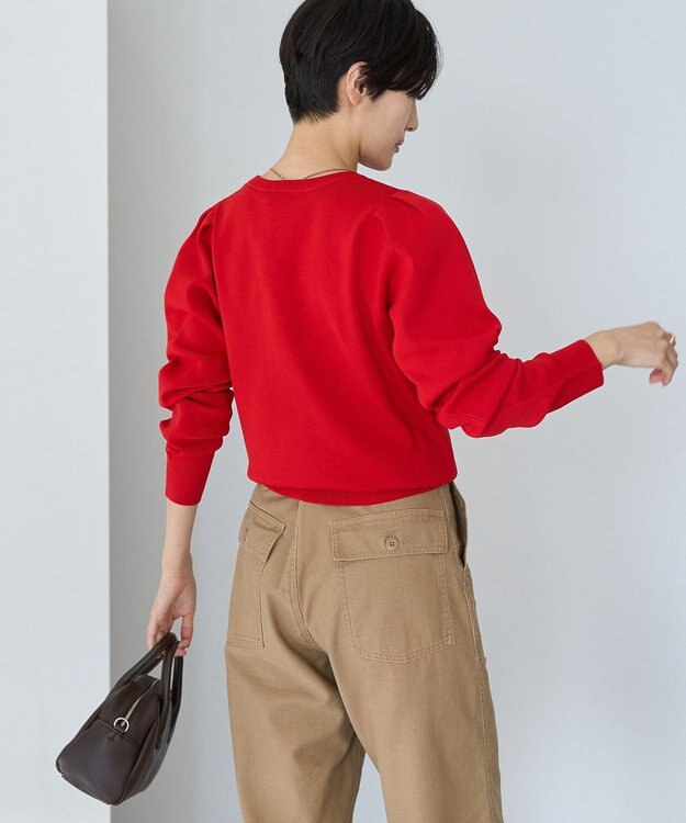 AMERICAN HOLIC エコカルットショルダータックニットプルオーバー Red