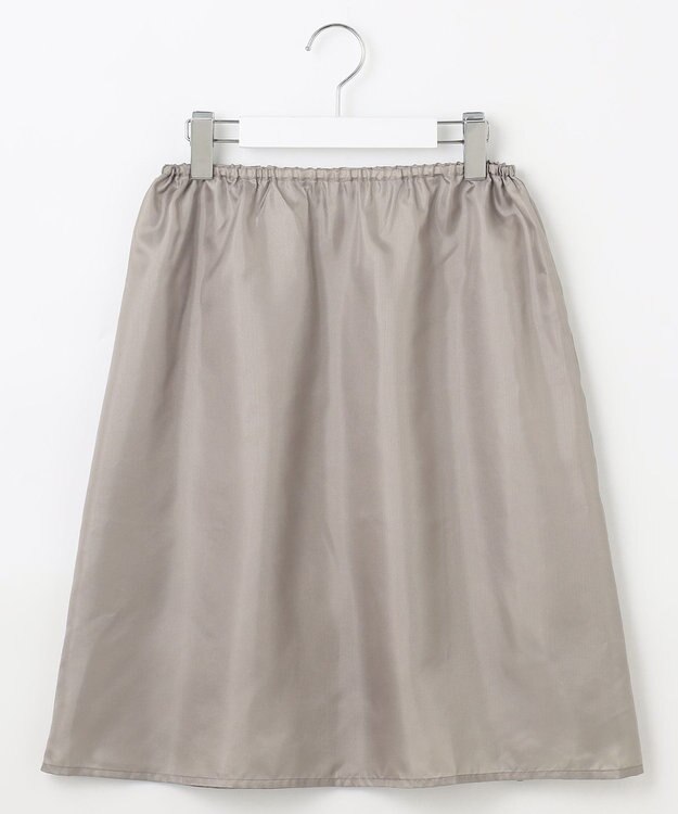 J.PRESS LADIES 【洗える】麻ポリエステルストレッチ ワンピース モカシャンブレー系